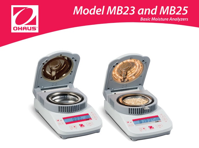 Cân sấy ẩm MB23 và MB25