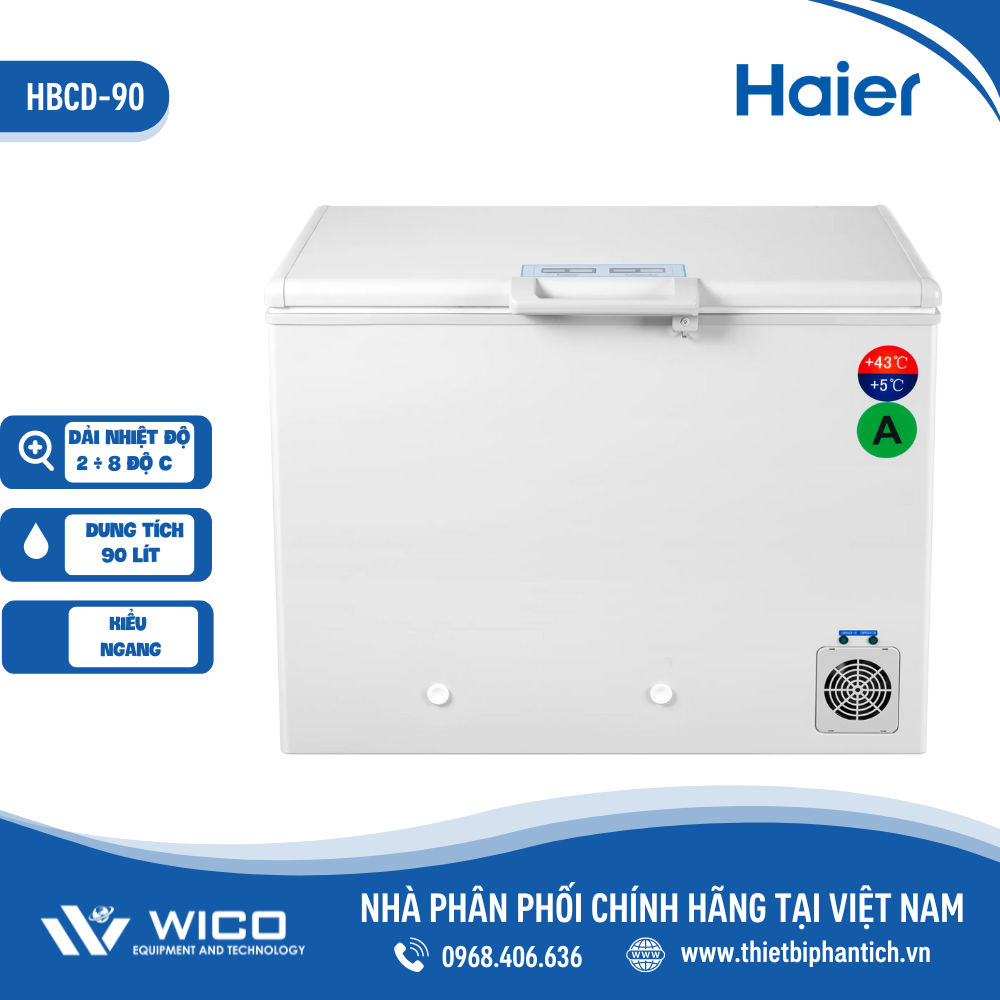 Tủ bảo quản vacxin chuyên dụng 2 ngăn HBCD-90