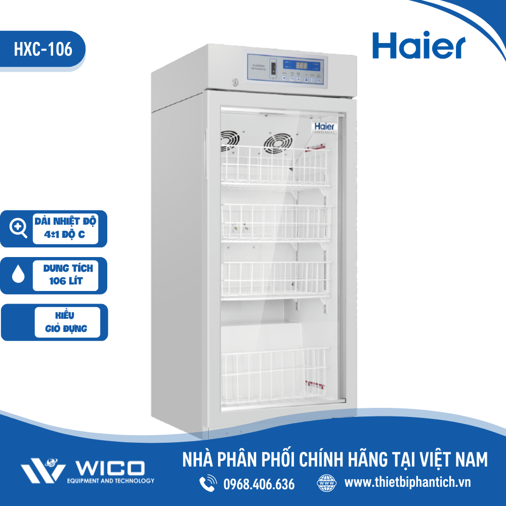Tủ lạnh trữ máu chuyên dụng Haier HXC-106