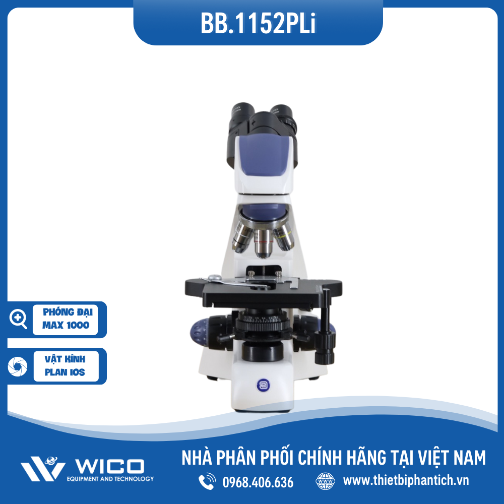 ✨ Kính hiển vi sinh học 3 mắt Euromex BB.1153-PLi