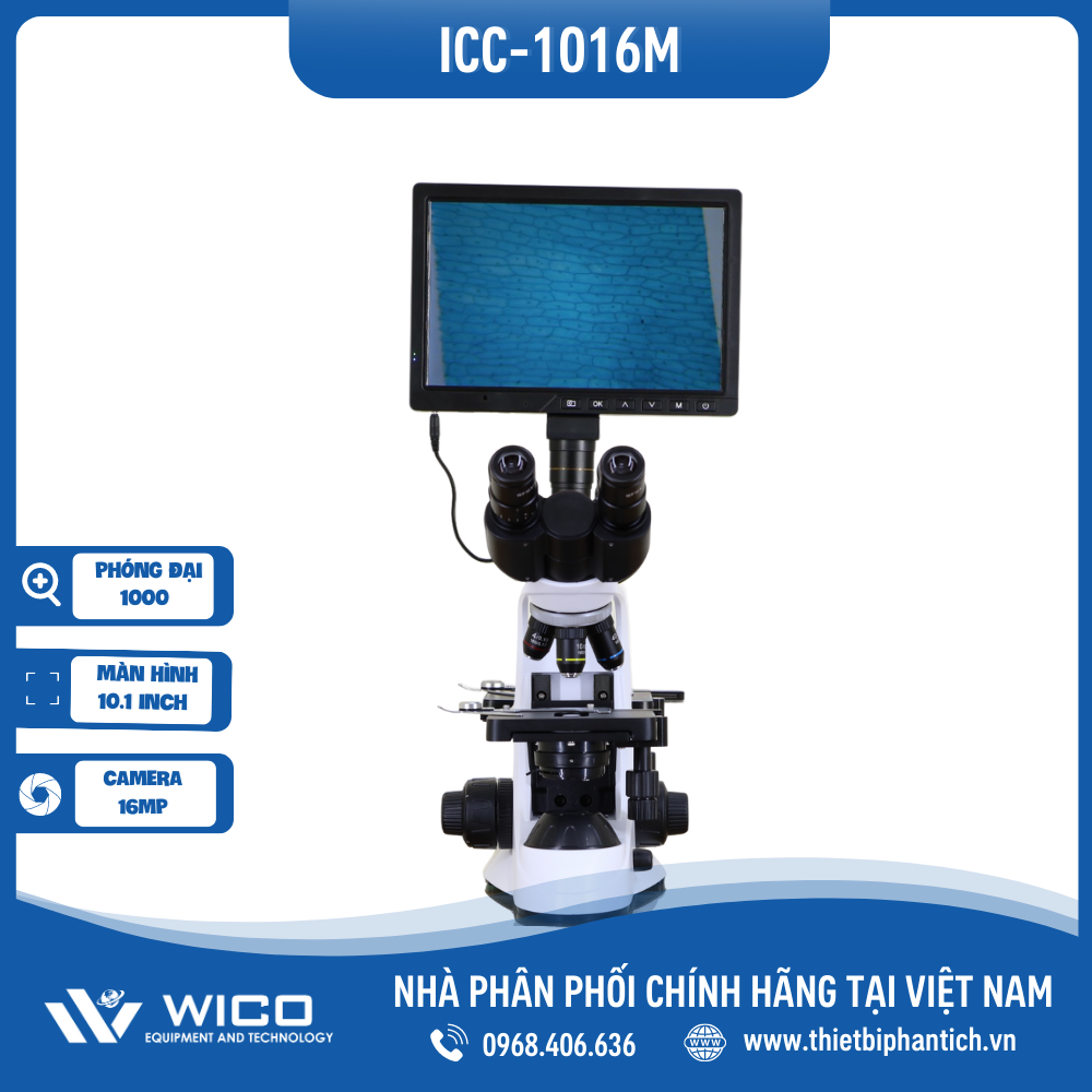 ✨ Bộ Kính Hiển Vi Kết Nối Màn Hình 10.1 Inch ICC-1016M | Hãng Labex - Anh