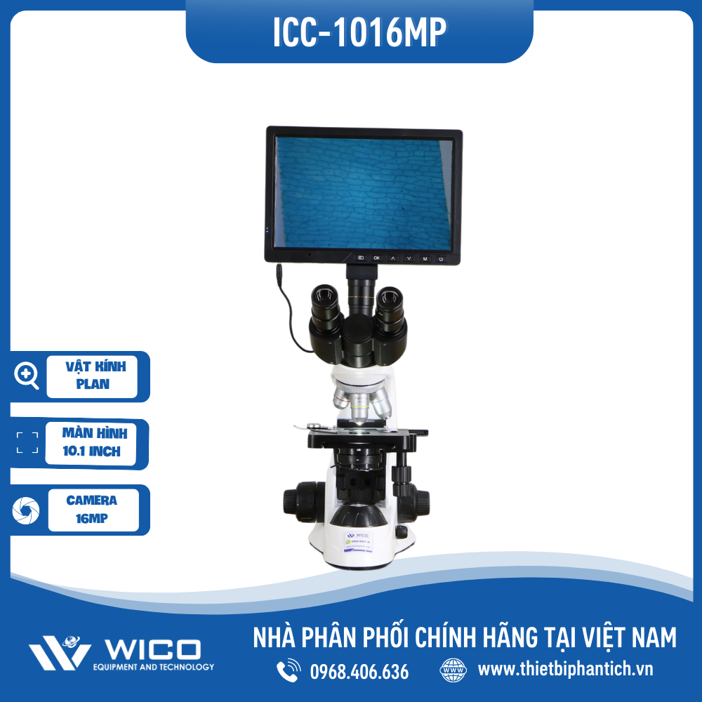 Bộ Kính Hiển Vi Kết Nối Máy Tính ICC-1016MP | Màn Hình 10.1 Inch
