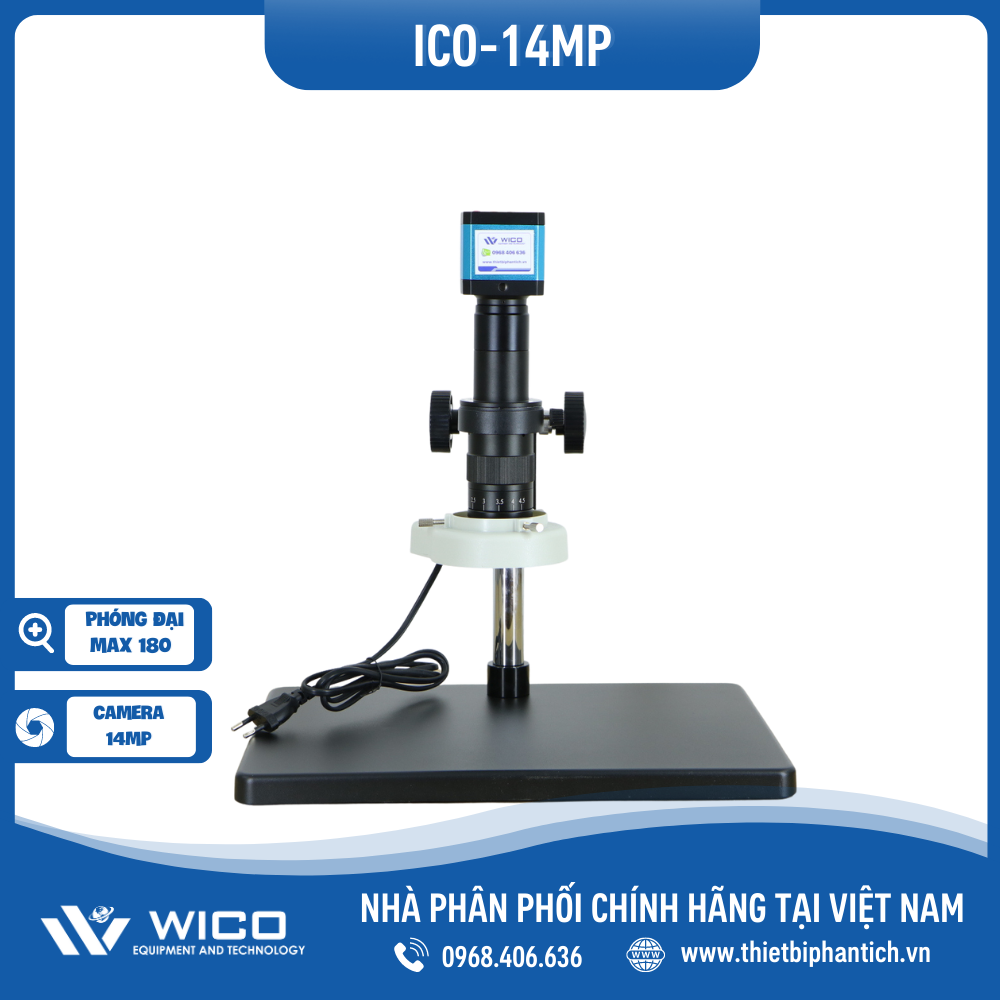 ✨ Kính Hiển Vi Điện Tử WICO ICO-14MP | 14 MP