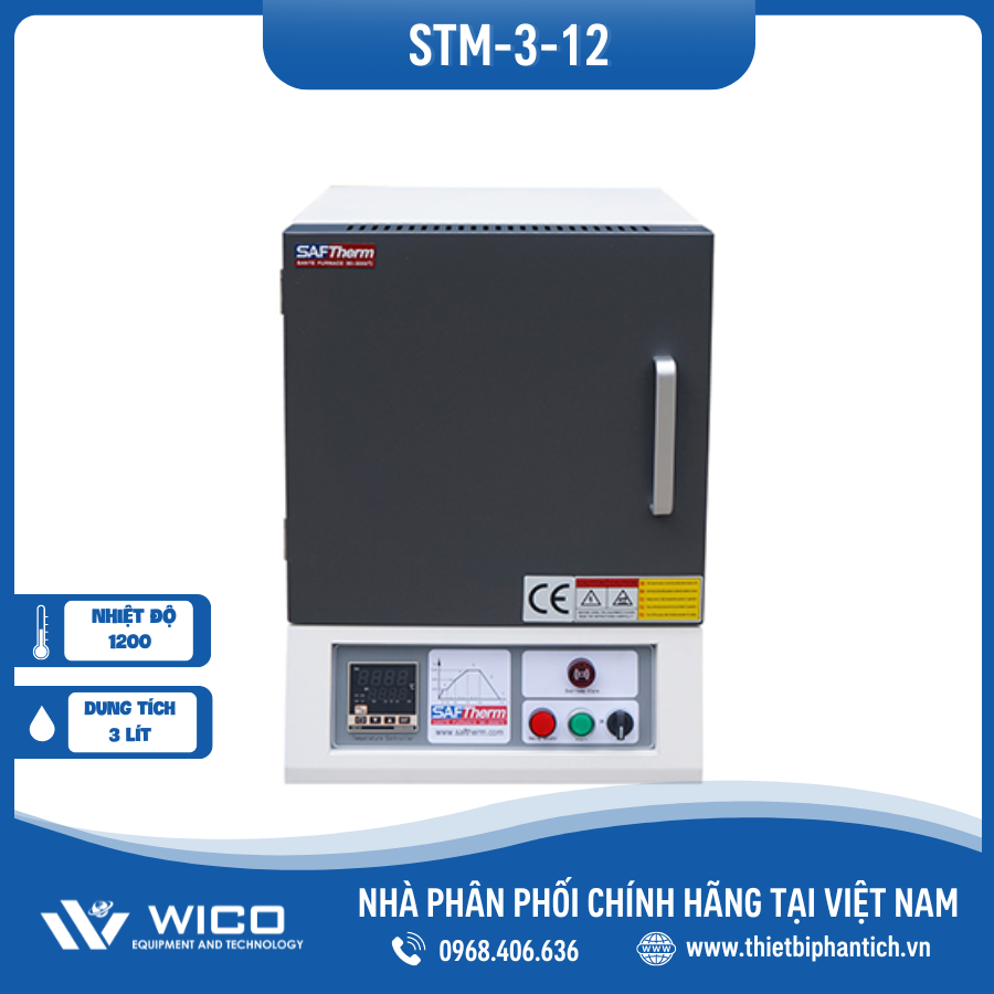 Lò nung 1200 độ Saftherm STM-3-12