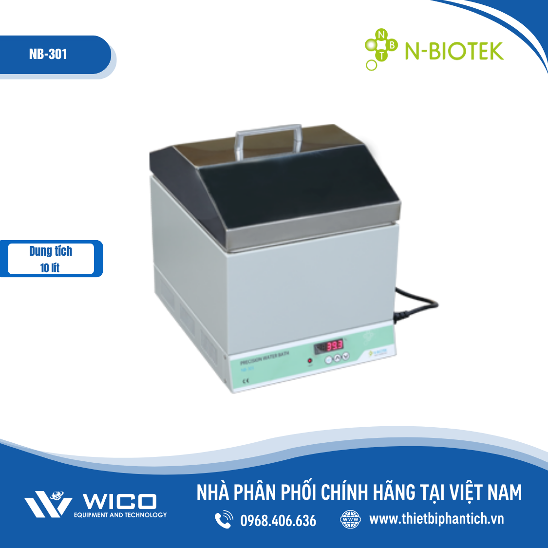 Bể cách thủy n-biotek NB-301 và NB-301L