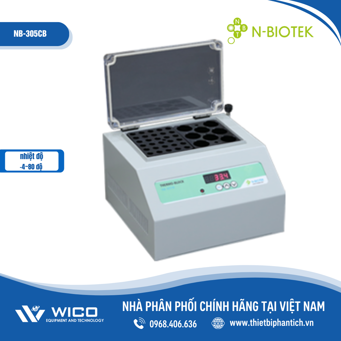 Bể ổn nhiệt khô N-biotek NB-305CB