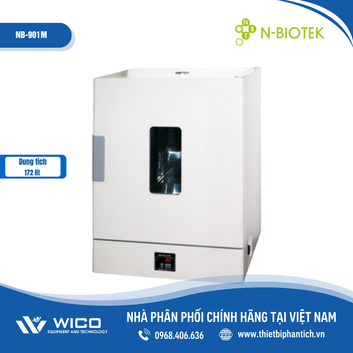 Tủ sấy đối lưu cưỡng bức N-BIOTEK NB-901M