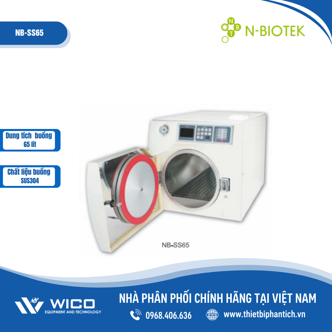 Nồi hấp tiệt trùng N-biotek NS series