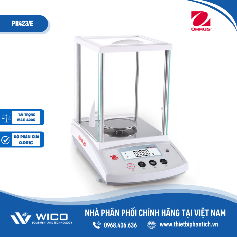 Cân phân tích 3 số lẻ PR423 và PR423/E