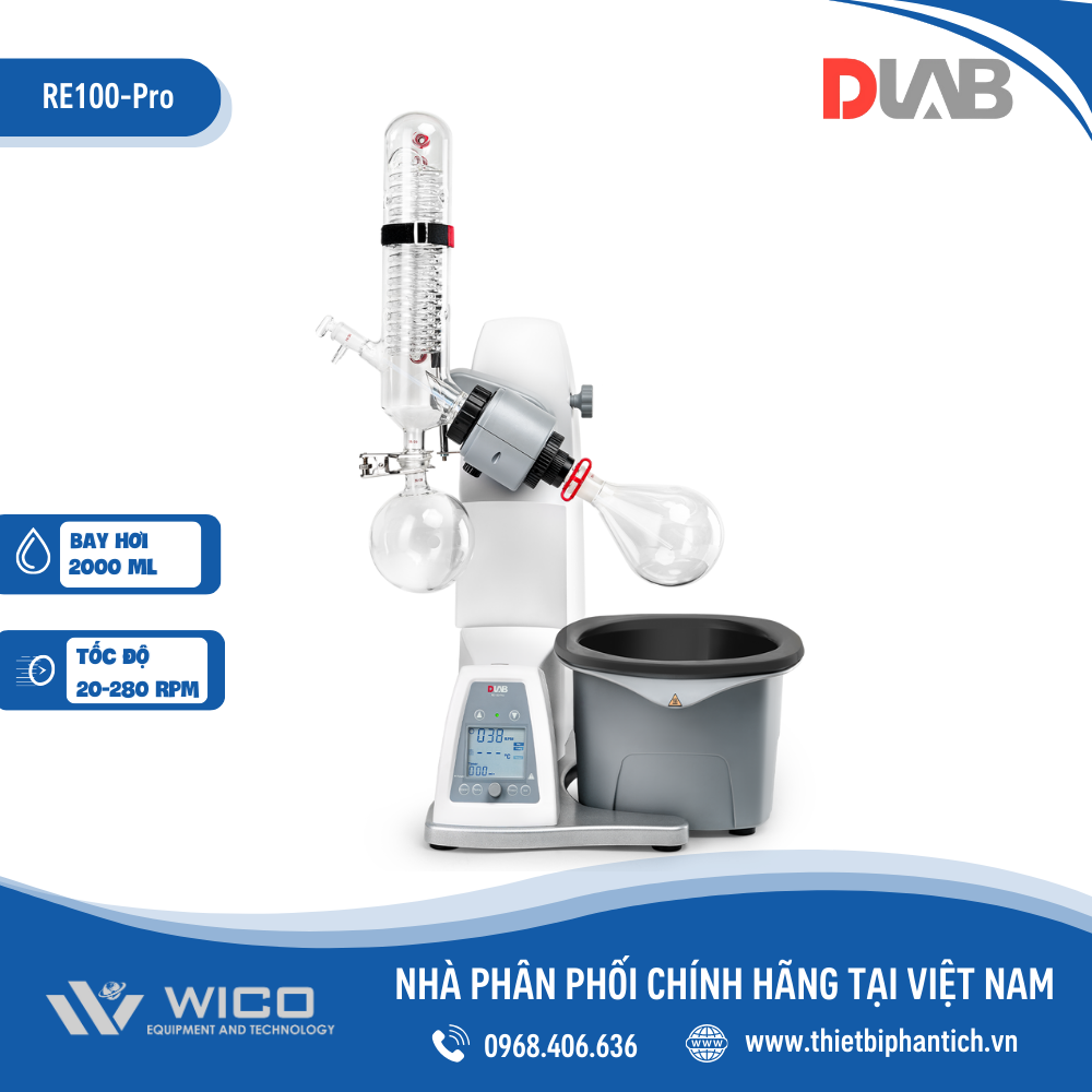 Máy cô quay chân không Dlab RE100-PRO