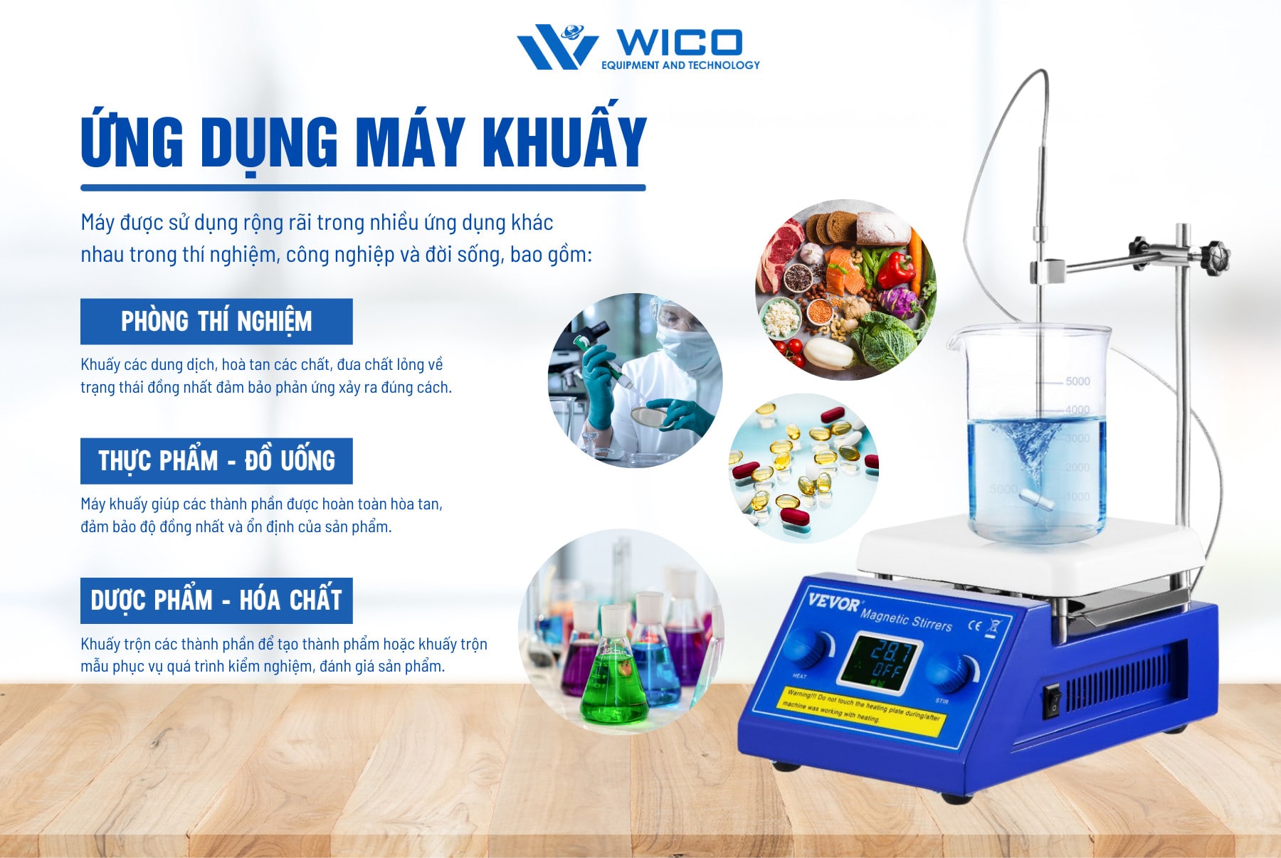Ứng dụng máy khuấy từ