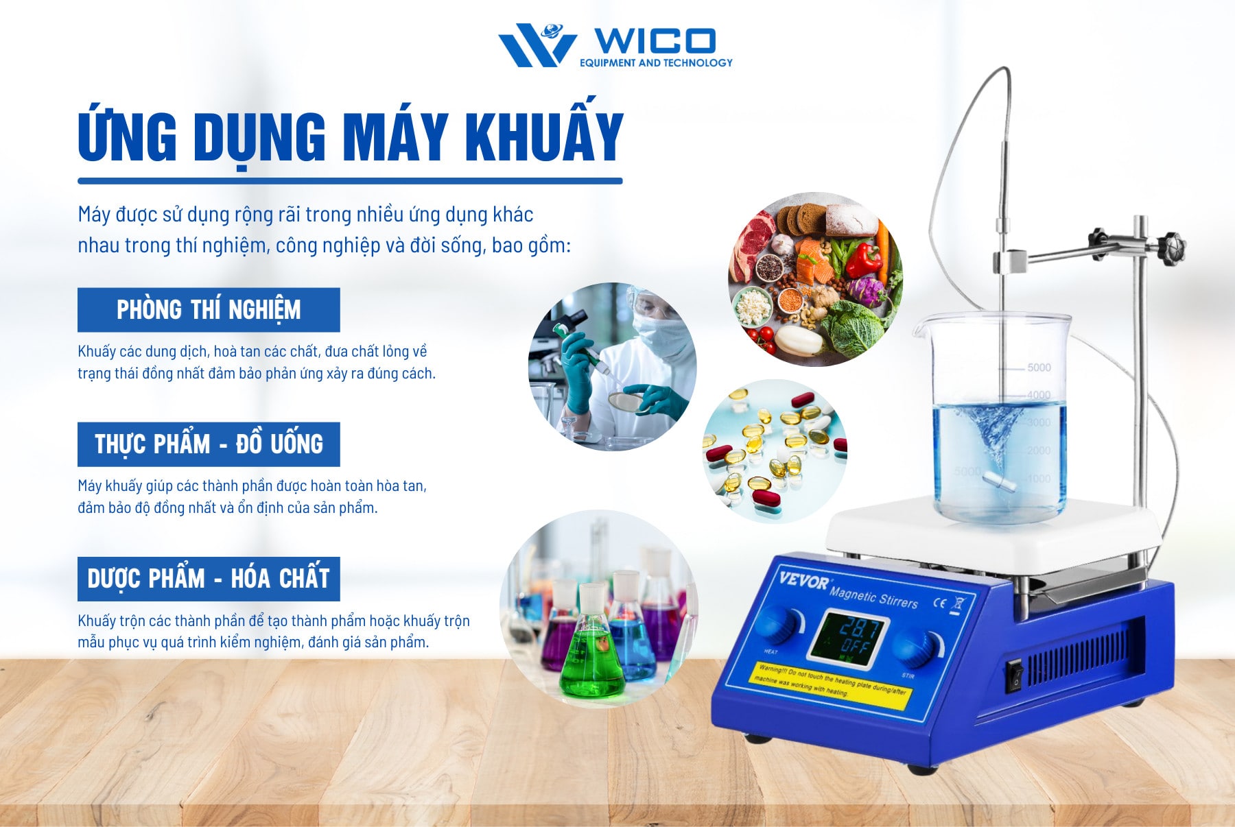 Ứng dụng máy khuấy từ 