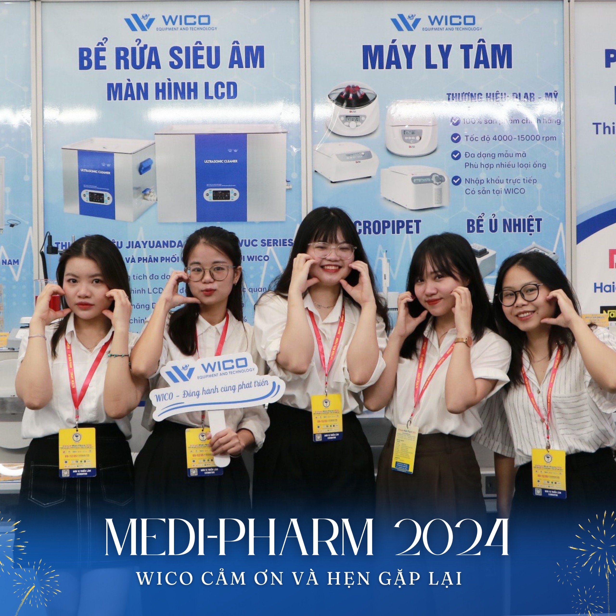 Đội ngũ Wico tại Triển lãm Y Dược Quốc Tế (Vietnam Medi-Pharm 2024)