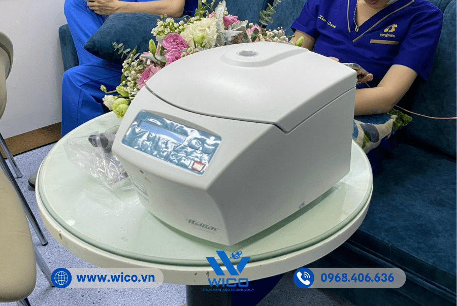 Máy ly tâm EBA 200 tại một bệnh viện thẩm mỹ ở TP.HCM