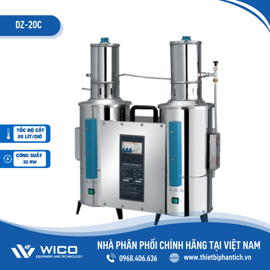 Máy cất nước 2 lần tự động Trung Quốc DZ-5/10/20C