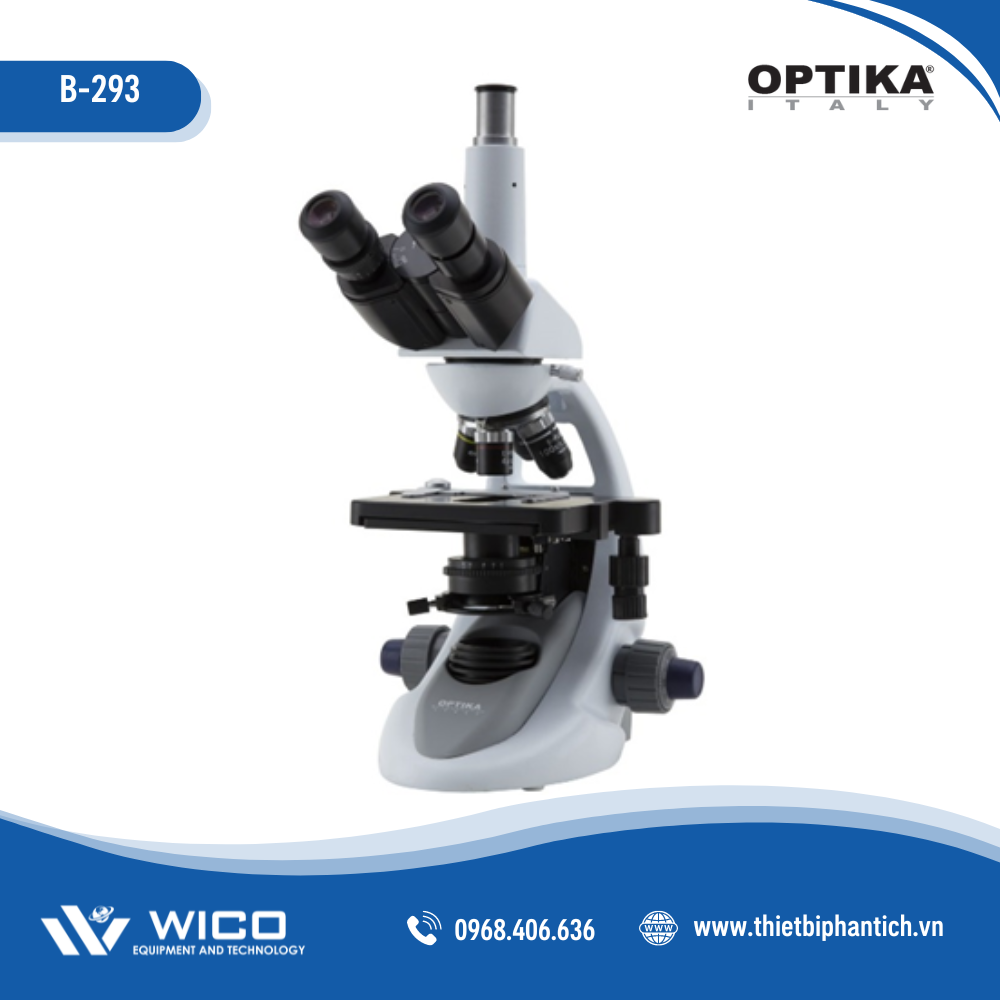 Kính Hiển Vi Sinh Học 3 Mắt B-293 | Hãng Optika - Ý