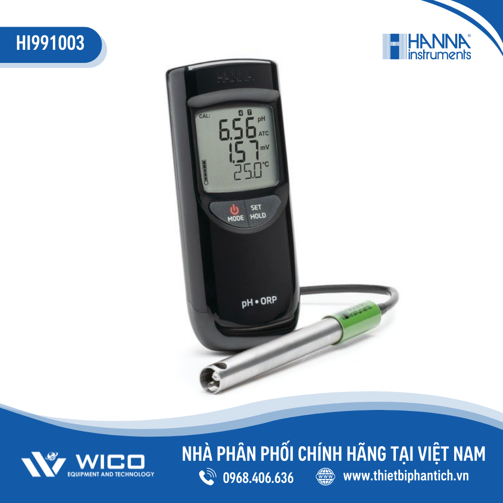 Máy Đo pH/ORP/Nhiệt Độ Chống Thấm Nước HI991003