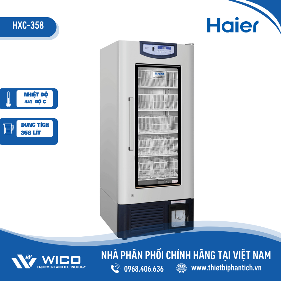Tủ Lạnh Trữ Máu Chuyên Dụng 358 Lít Haier HXC-358/ HXC-358B 
