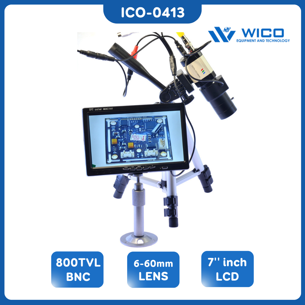 Kính Hiển Vi Kỹ Thuật Số Wico ICO-0413 | 800 TVL BNC 