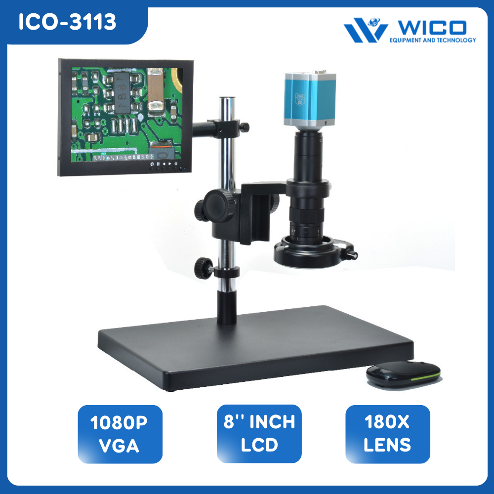 Kính Hiển Vi Kỹ Thuật Số WICO ICO-3113 | 1080P FULL HD - Cổng VGA