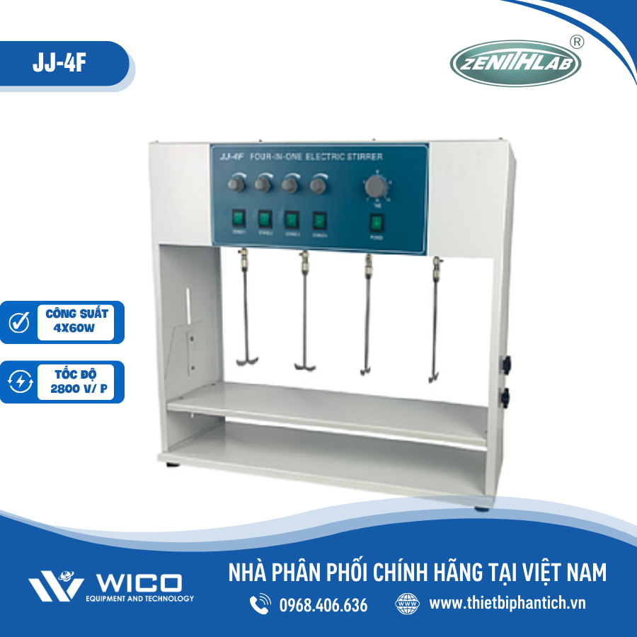 Máy khuấy Jartest kiểu cơ JJ-4F