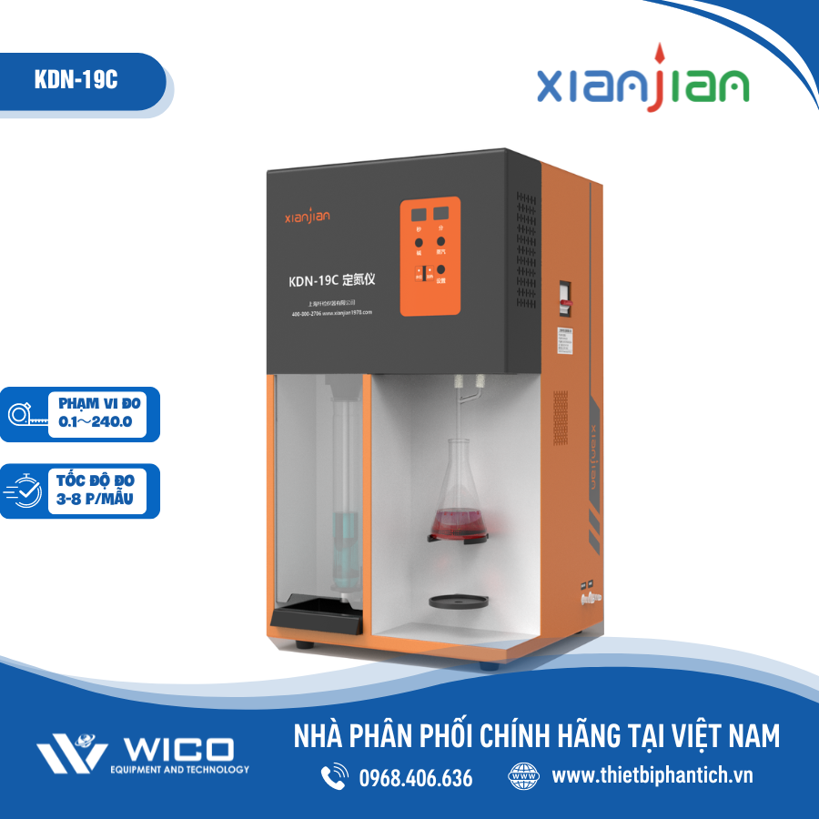 Máy chưng cất đạm Xiajian KDN-19C