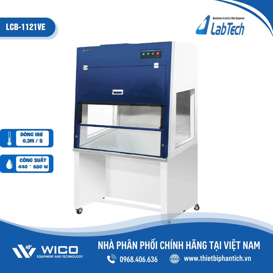 Tủ cấy vi sinh đơn Labtech Hàn Quốc - Dòng khí thổi đứng LCB-VE