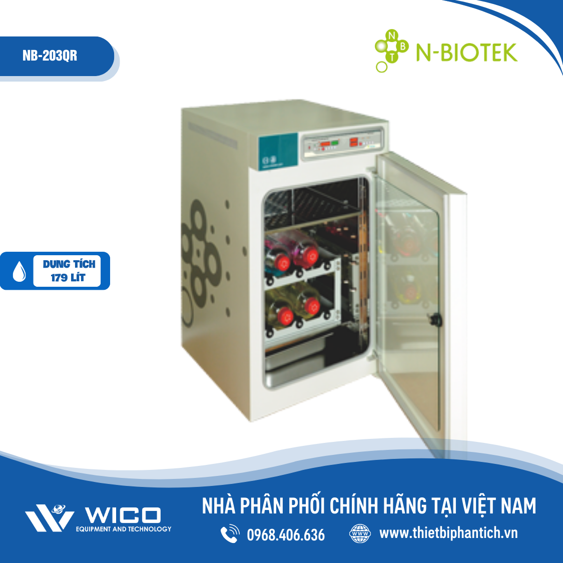 Tủ ấm co2 n-biotek NB-203QR/NB-203QS