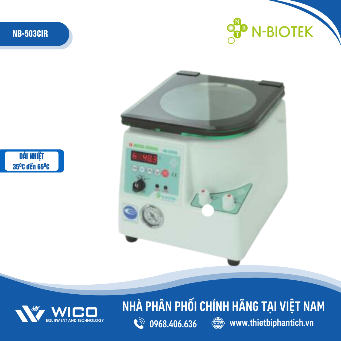 Máy ly tâm N-biotek NB-503CIR