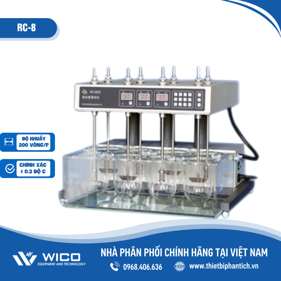 Máy đo độ hòa tan 8 vị trí RC-8