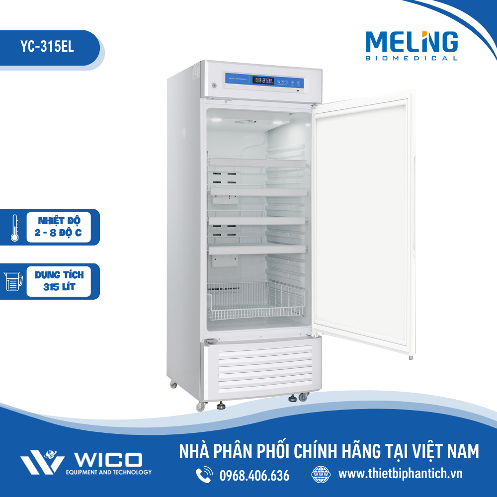 Tủ Bảo Quản Dược Phẩm 315 Lít Meiling YC-315L (Cửa Kính)