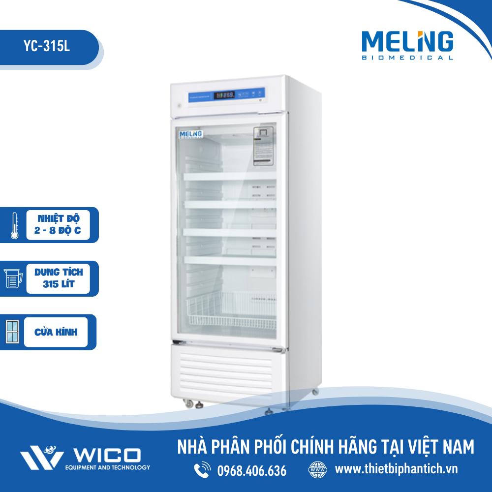 Tủ Bảo Quản Dược Phẩm 315 Lít Meiling YC-315EL (Cửa Kín)