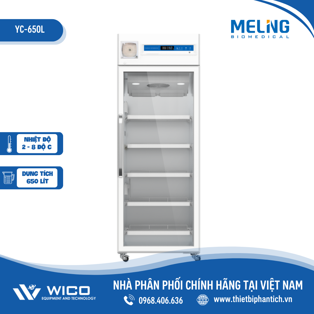 Tủ Bảo Quản Dược Phẩm 650 Lít Meiling YC-650L