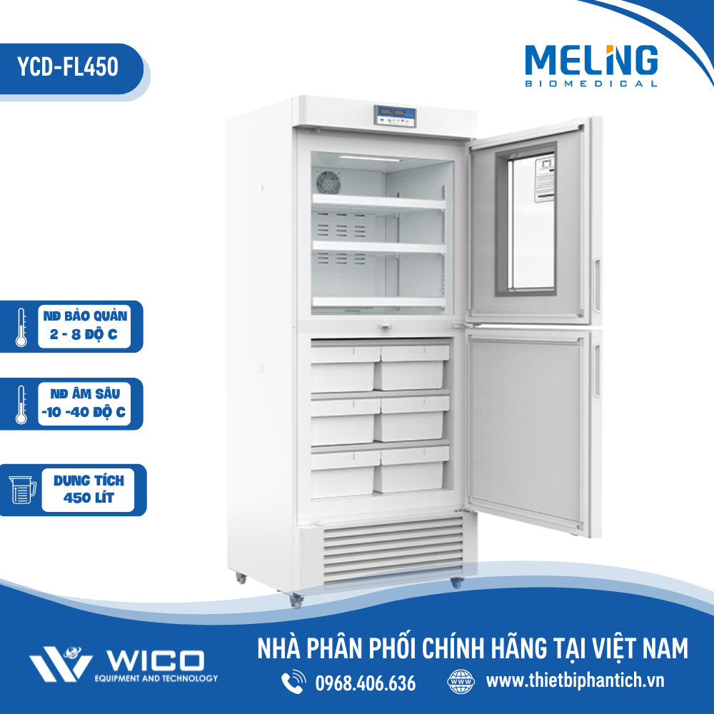 Tủ Lạnh 2 Buồng Mát - Âm Sâu Meiling YCD-FL450
