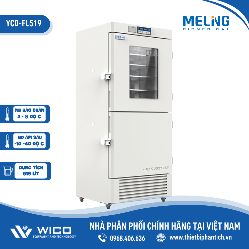 Tủ Lạnh 2 Buồng Mát - Âm Sâu Meiling YCD-FL519