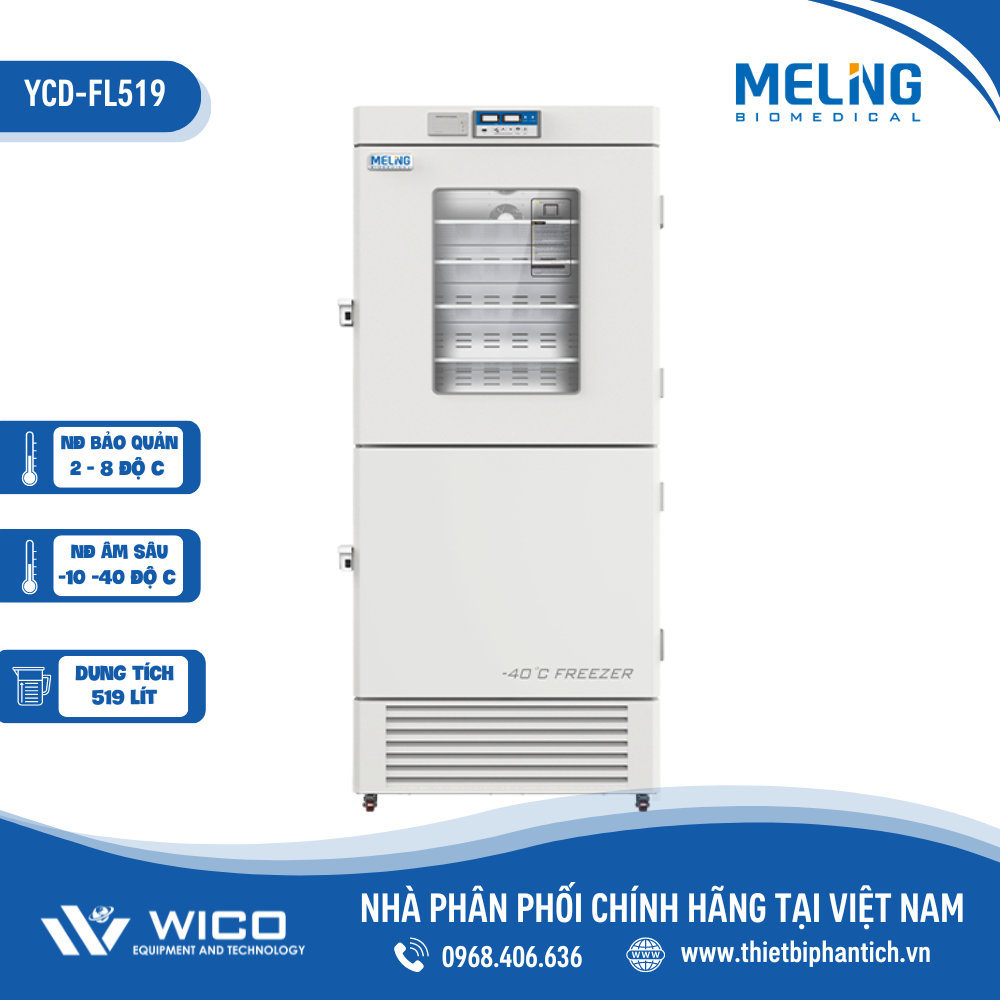 Tủ Lạnh 2 Buồng Mát - Âm Sâu 519 Lít Meiling YCD-FL519