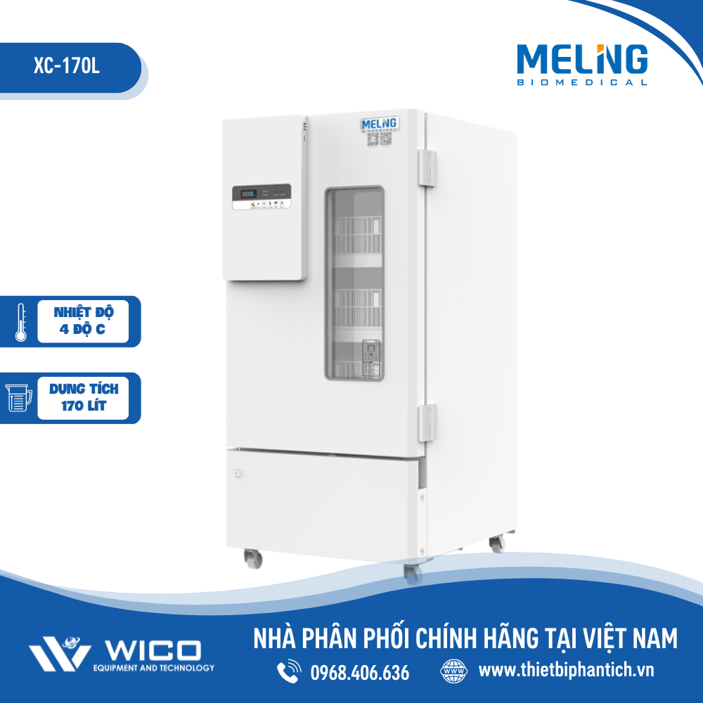 Tủ Trữ Máu 170 Lít XC-170L | Hãng Meiling