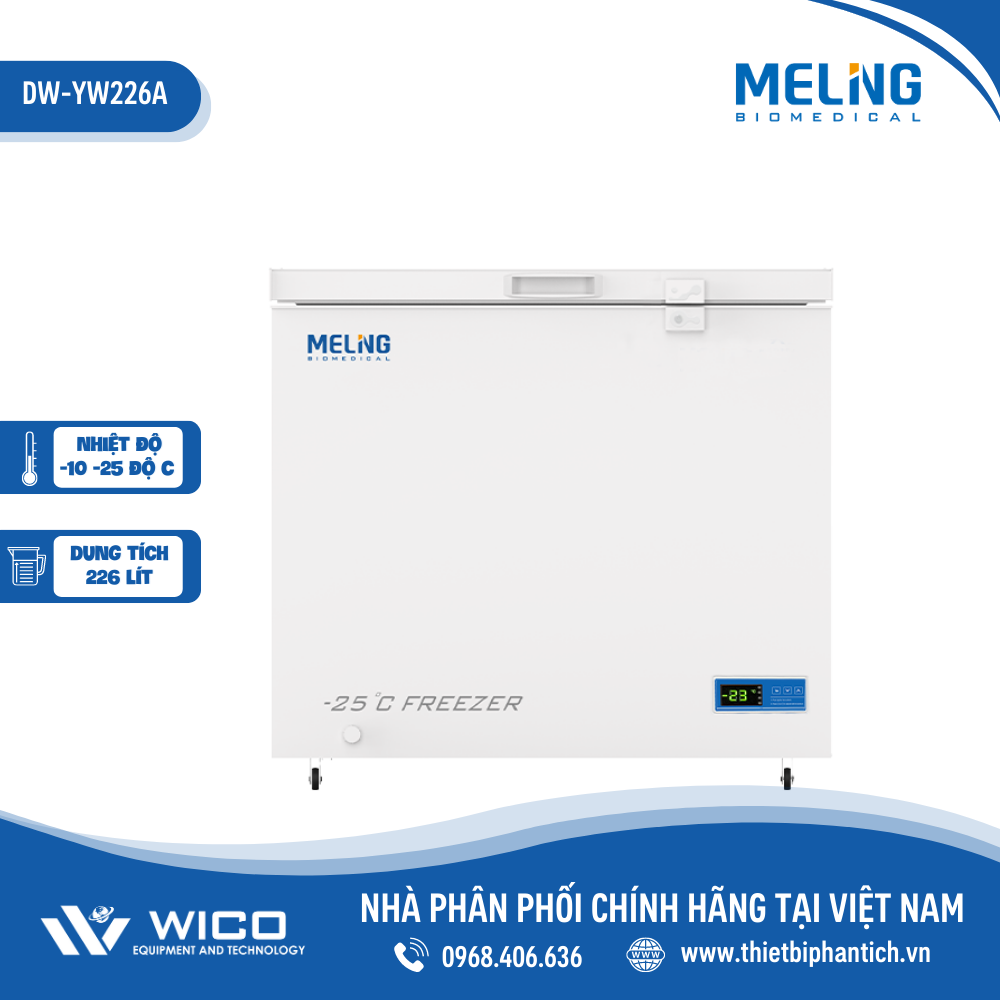 Tủ Lạnh Âm 25 độ C Meiling Trung Quốc DW-YW226A | 226 Lít