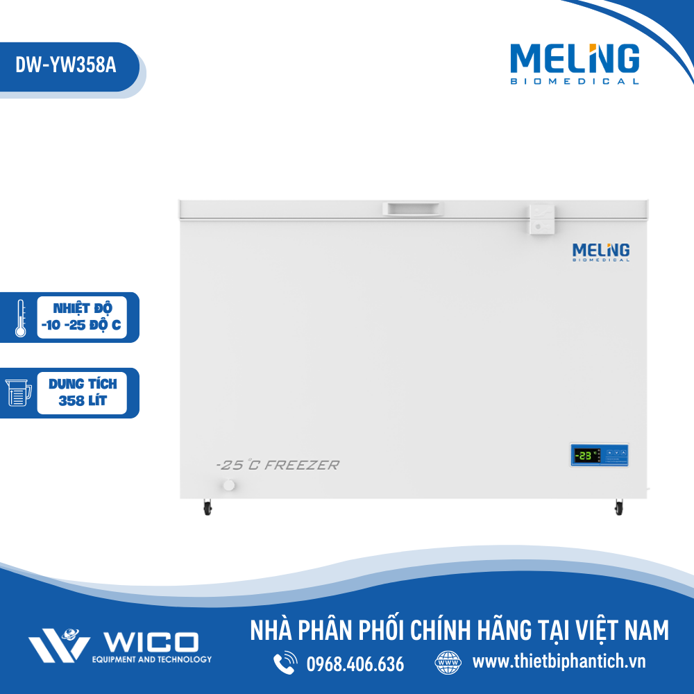 Tủ Lạnh Âm 25 độ C Meiling Trung QuốcDW-YW358A | 358 Lít