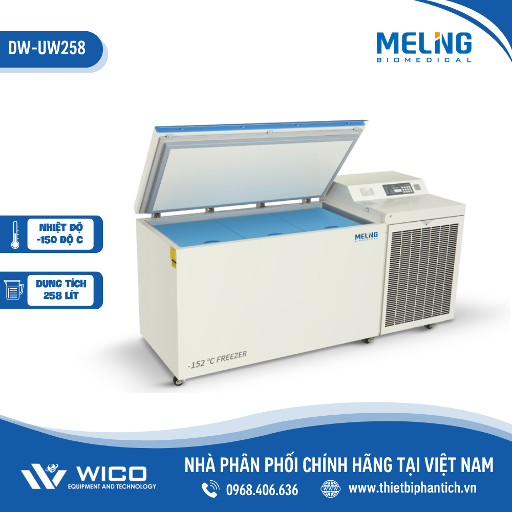 Tủ Lạnh Âm 150 độ C Meiling Trung Quốc DW-UW258