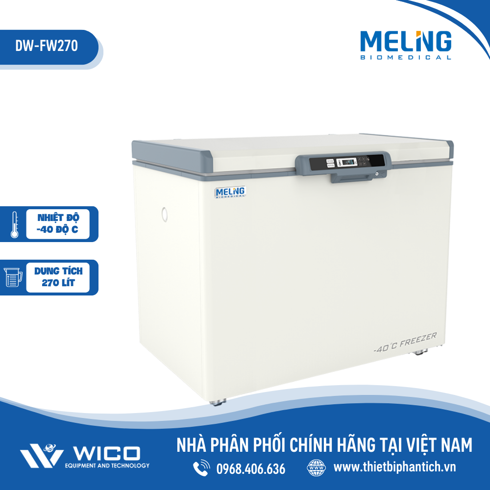 Tủ Lạnh Âm 40 độ C Meiling Trung Quốc DW-FW270 