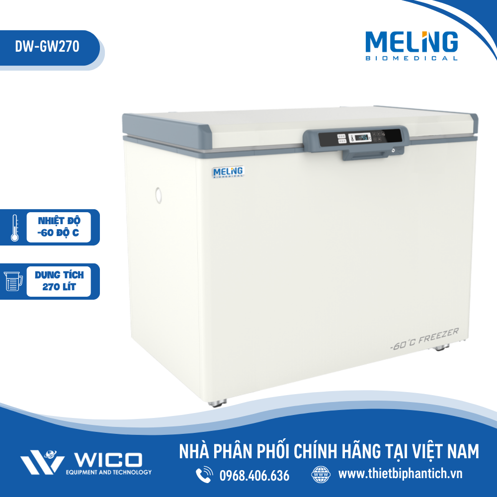 Tủ Lạnh Âm 60 độ C Meiling Trung Quốc DW-GW270 | 270 Lít