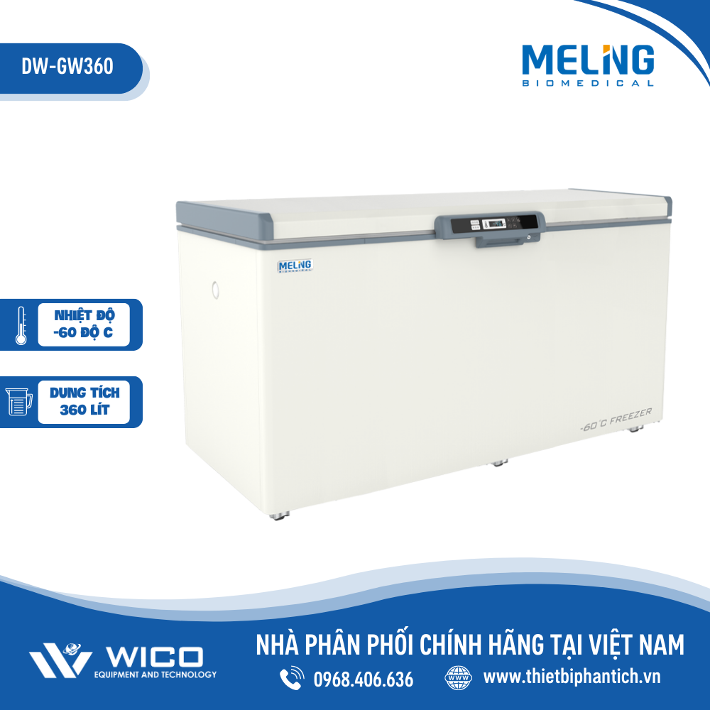 Tủ Lạnh Âm 60 độ C Meiling Trung Quốc DW-GW360