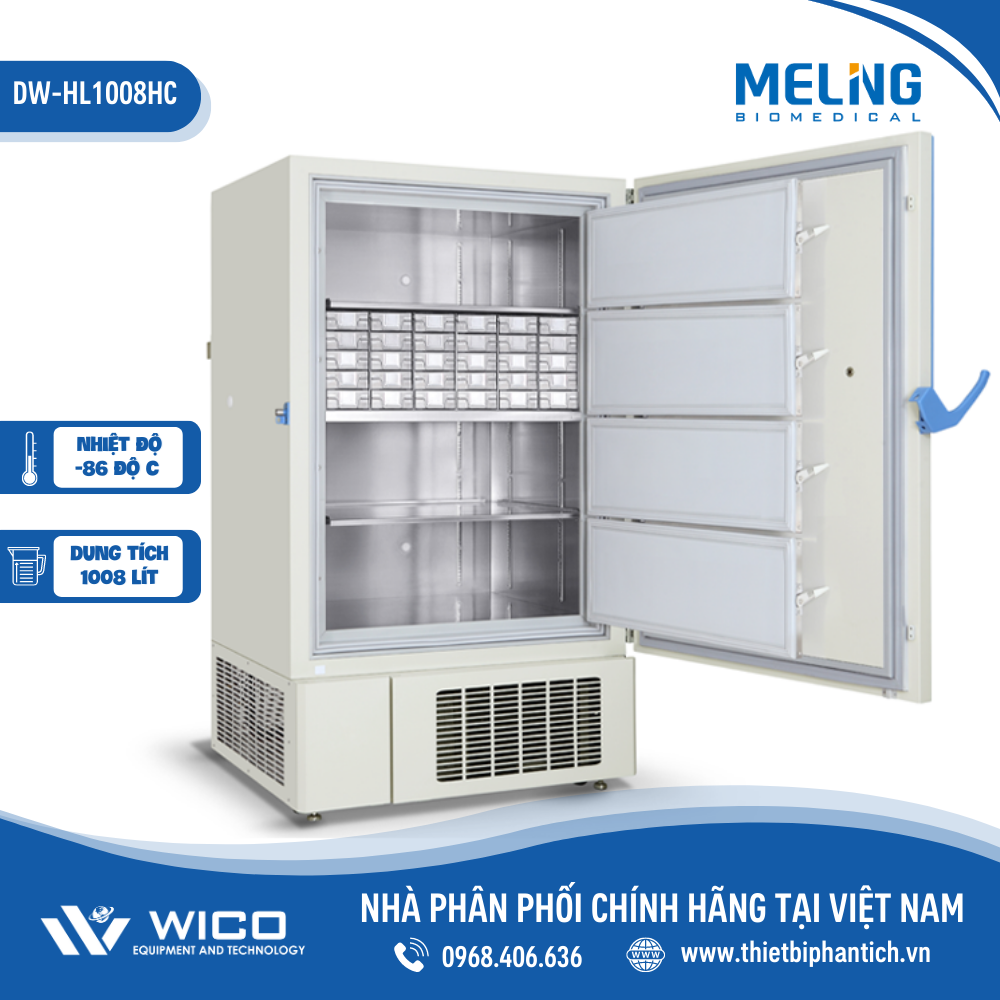 Tủ Lạnh Âm 86 độ C Meiling Trung Quốc DW-HL1008HC