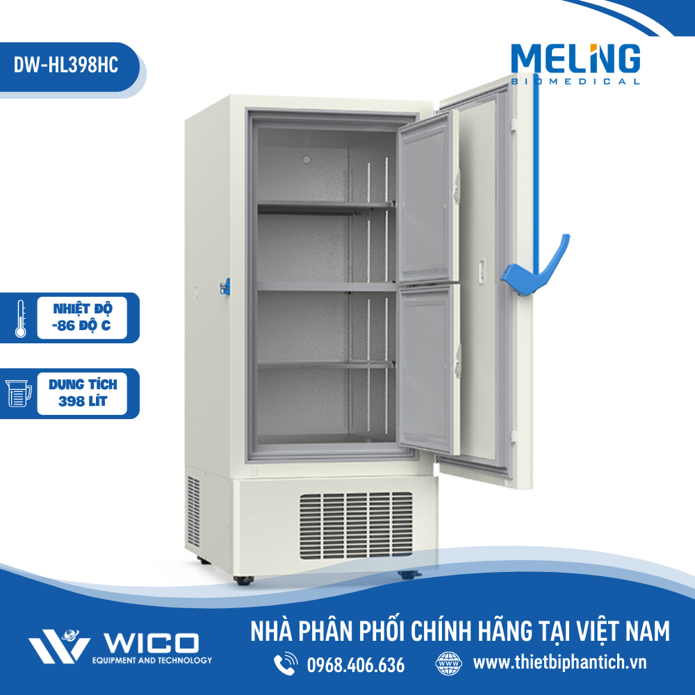 Tủ Lạnh Âm 86 độ C Meiling Trung Quốc DW-HL398HC | 398 Lít