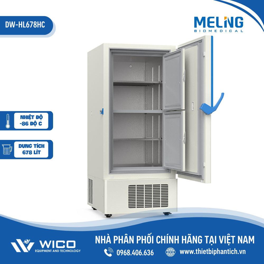 Tủ Lạnh Âm 86 độ C Meiling Trung Quốc DW-HL678HC