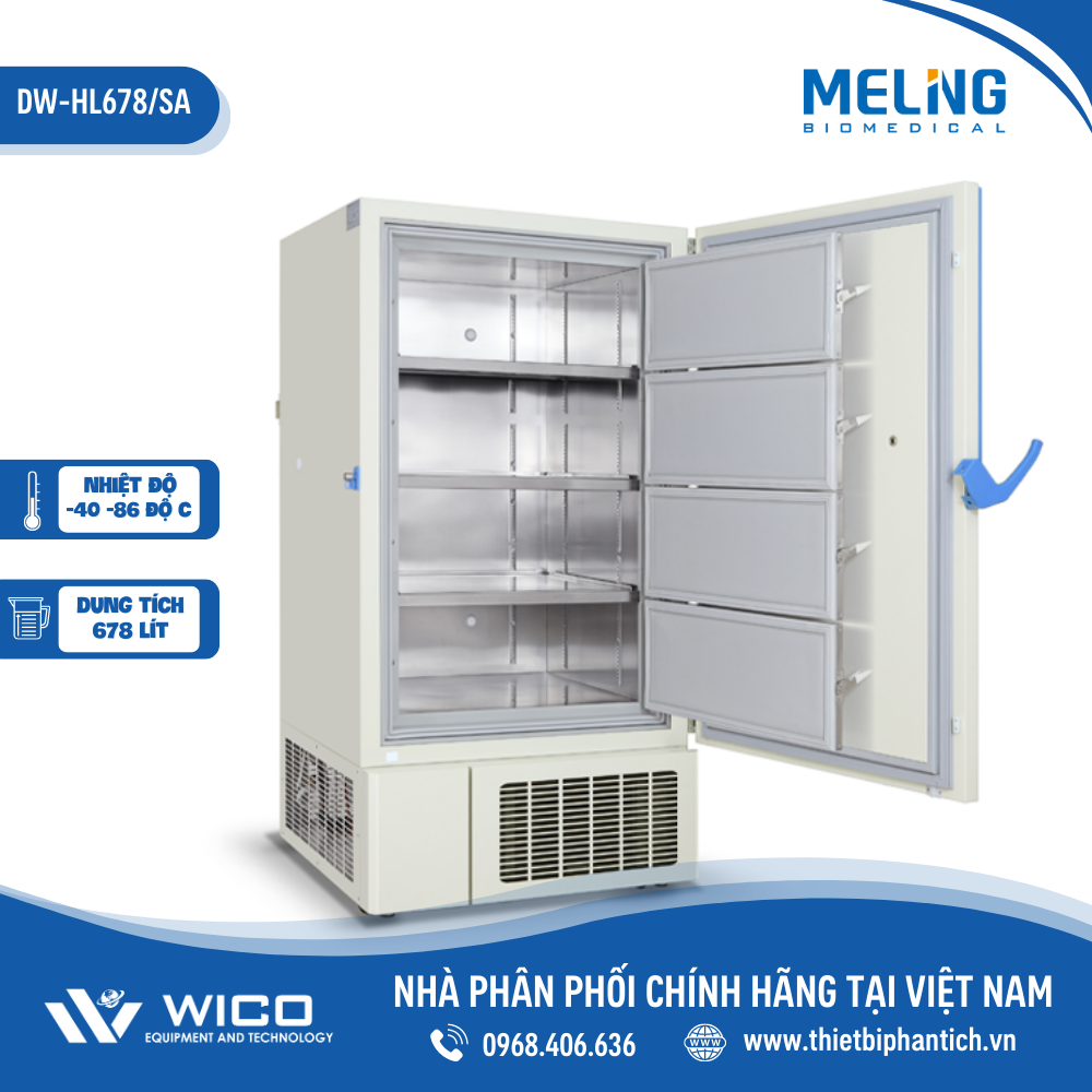 Tủ Lạnh Âm 86 độ C Meiling Trung Quốc DW-HL678/SA