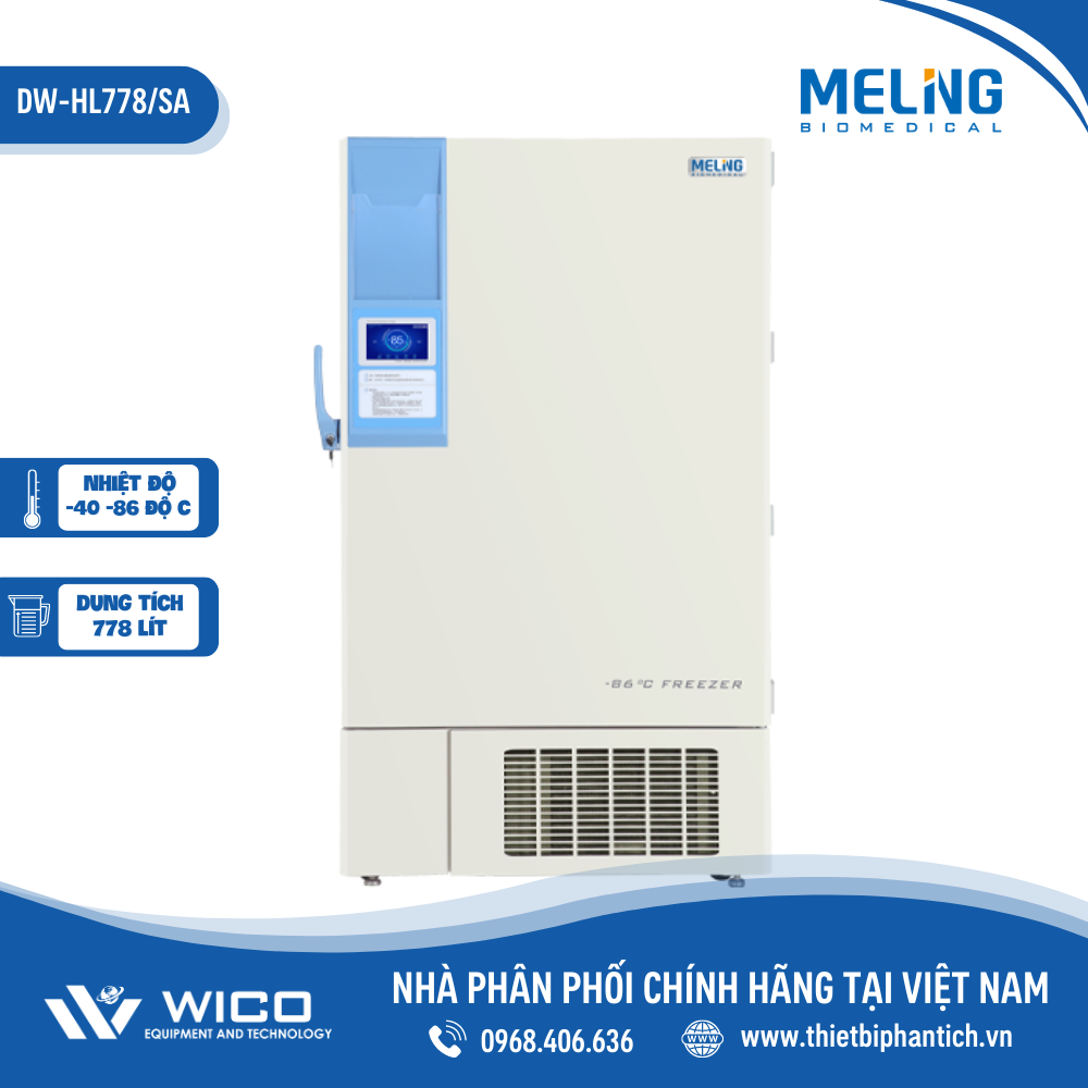 Tủ Lạnh Âm 86 độ C Meiling Trung Quốc DW-HL778/SA | 778Lít