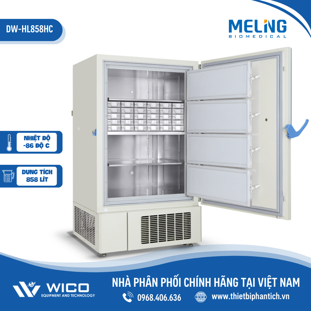Tủ Lạnh Âm 86 độ C Meiling Trung Quốc DW-HL858HC