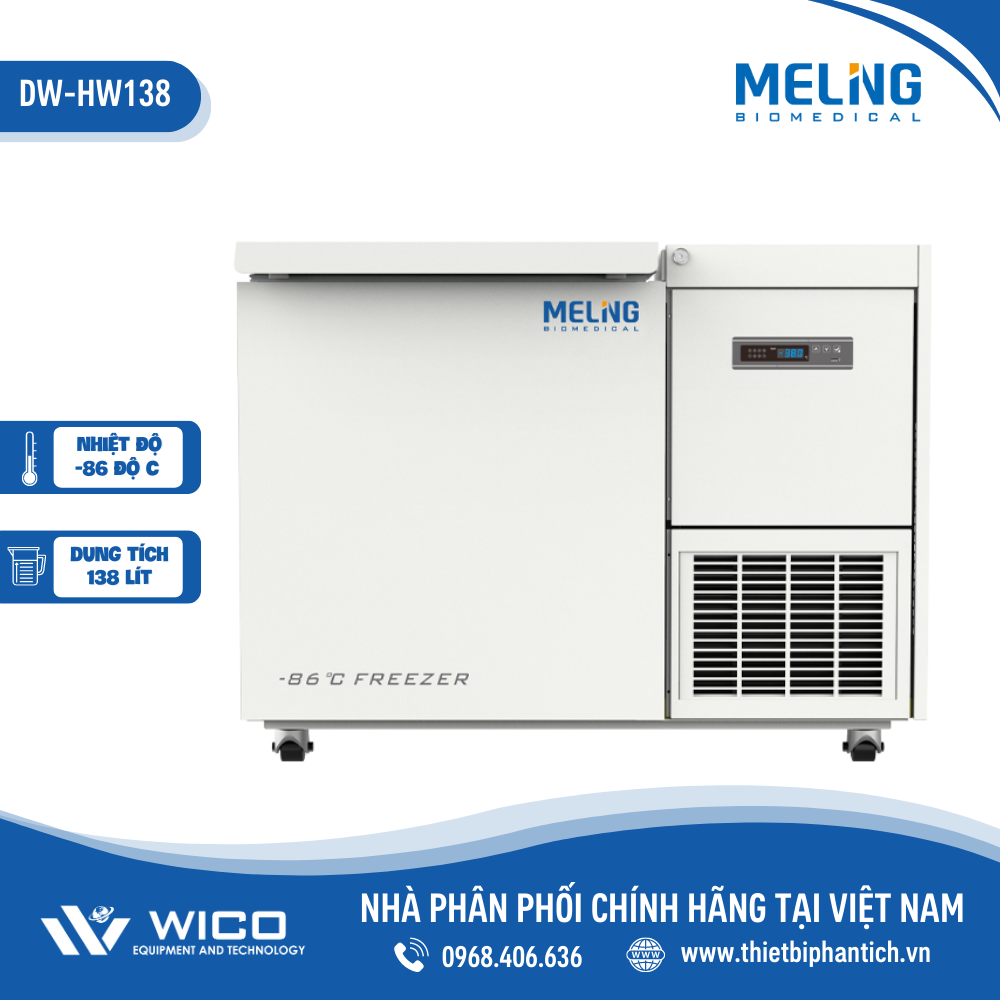 Tủ Lạnh Âm 86 độ C Meiling Trung Quốc DW-HW138 | 138 Lít